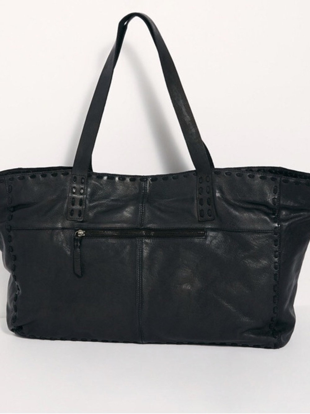 NEW Free People Camille Leather tote in Black
